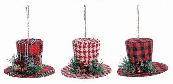 Item 505075 Snowman Hat Ornament