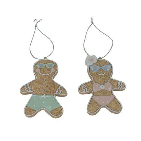 Item 516018 Gingerbread Beach Kid Ornament