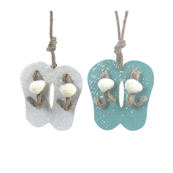 Item 516083 Glitter Flip Flop Ornament
