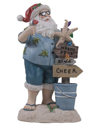 Item 516467 LED Beach Santa Figure