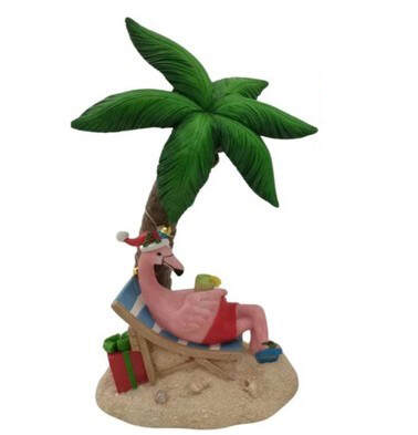 Item 516492 Lighted Flamingo And Palm Tree