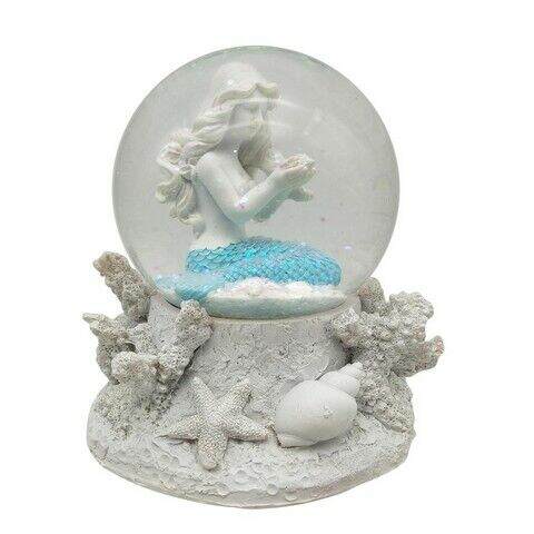 Item 516534 Mermaid Snow Globe On Base