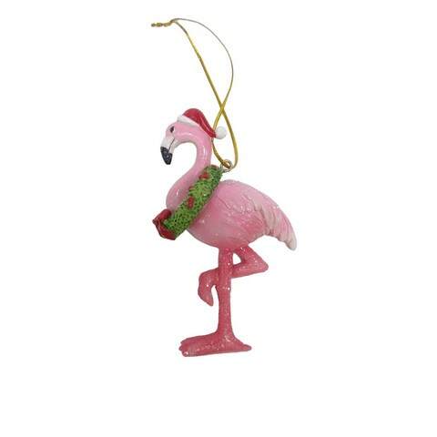 Item 516535 Santa Flamingo Ornament