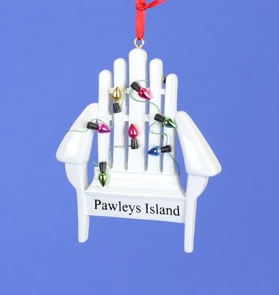 Item 525035 Pawleys Island Adirondack Chair With Lights Ornament