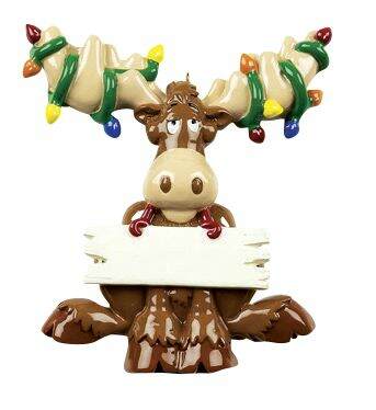 Item 525072 Christmas Moose Ornament