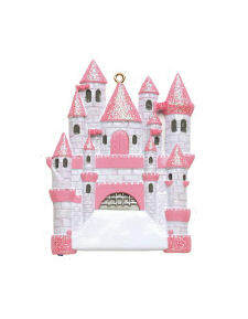 Item 525111 Pink/White Castle Ornament