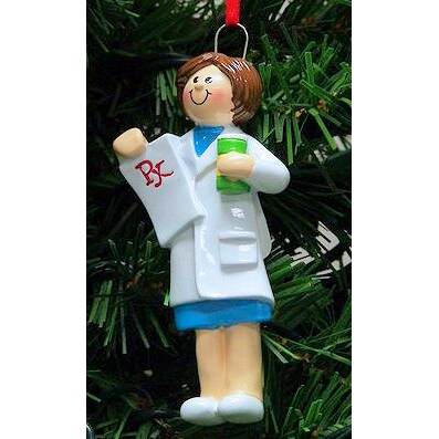 Item 525138 Female Pharmacist Ornament