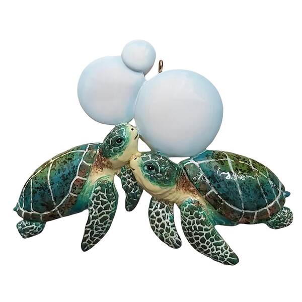 Item 525249 Turtle Kisses Family Of 2 Ornament