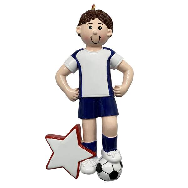 Item 525256 Soccer Action Boy Ornament