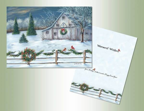 Item 552055 Christmas Barn Christmas Cards
