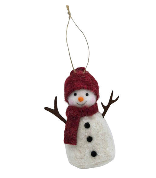Item 558155 Woolen Snowman Ornament