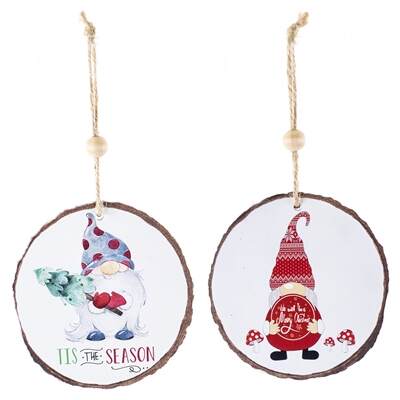 Item 558458 Double Sided Gnome Ornamentament