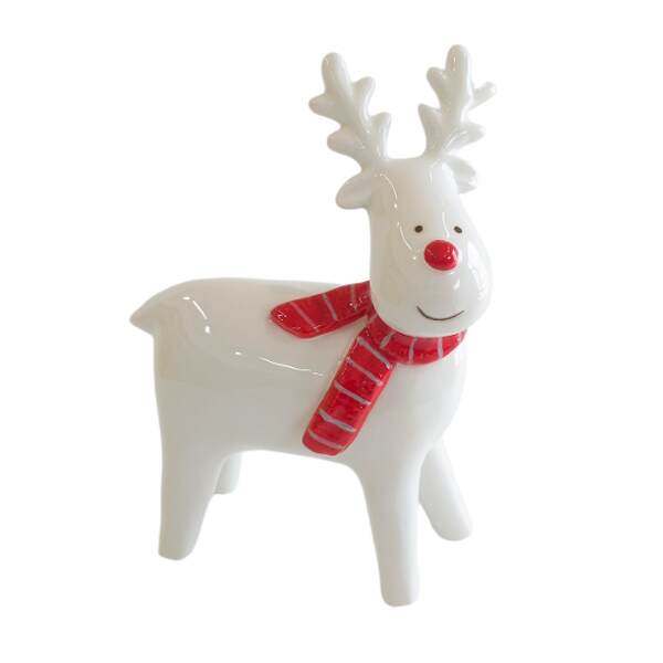 Item 558683 Ceramic White Deer