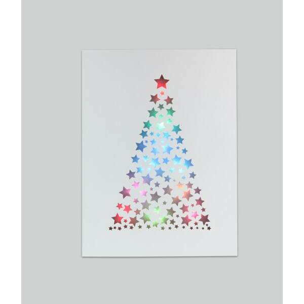 Item 601079 Light Up Tree Made of Stars Sign