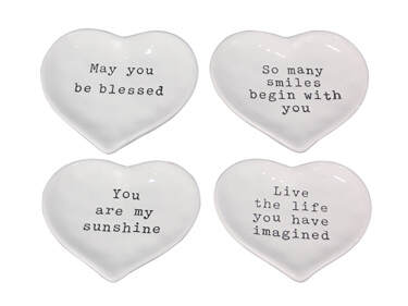 Item 601120 Heart Shaped Trinket Dish