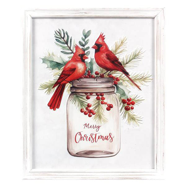 Item 601146 Christmas Cardnial Wall Art