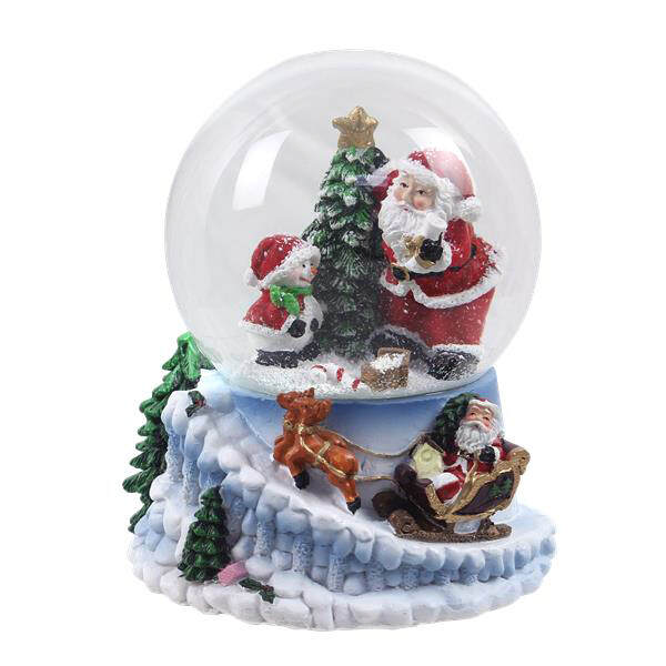 Item 601150 Christmas Santa Waterball With Music