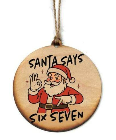 Item 613044 67 Santa Ornament