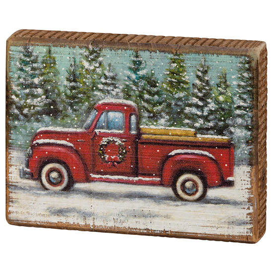 Item 642291 Red Truck Block Sign