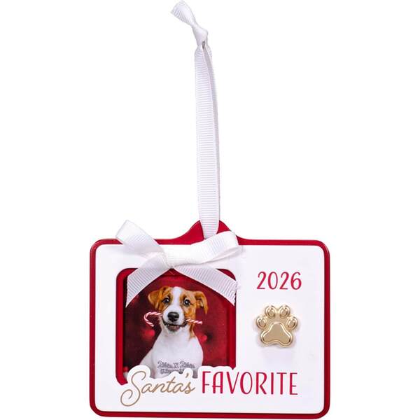 Item 647033 Santas Favorite Pet 2026 Ornament