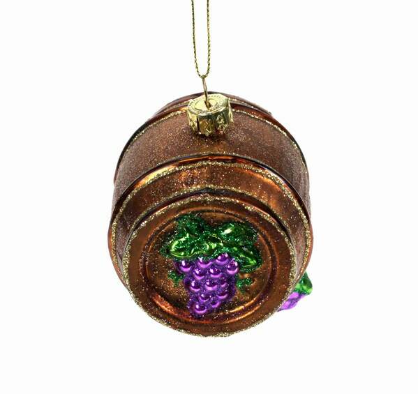 Item 803008 Wine Barrel Ornament