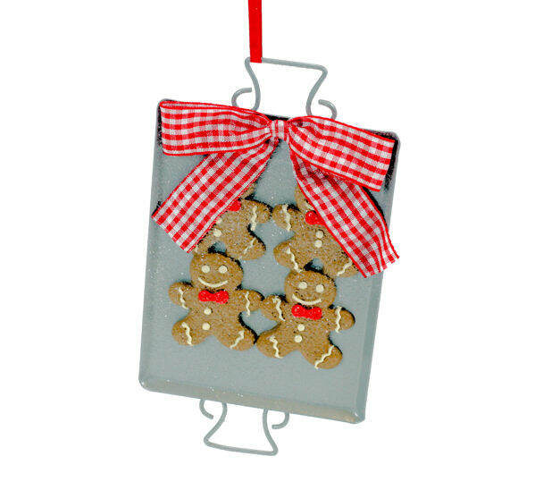Item 803025 Baking Tray With Gingerbread Man Ornament