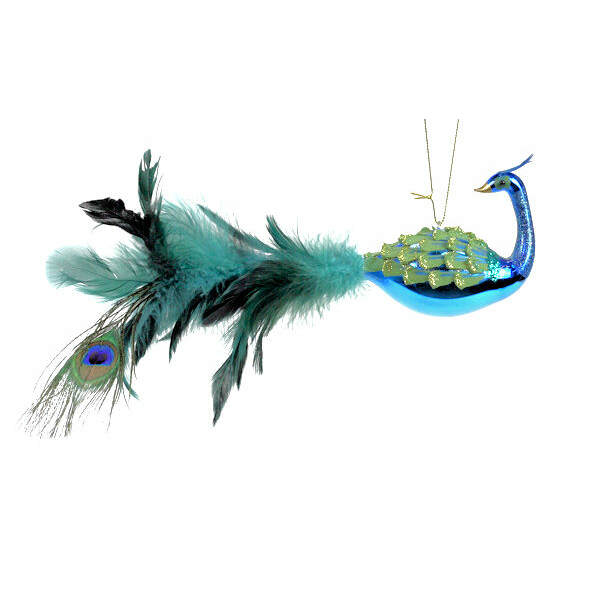 Item 808067 Blue Peacock Ornament