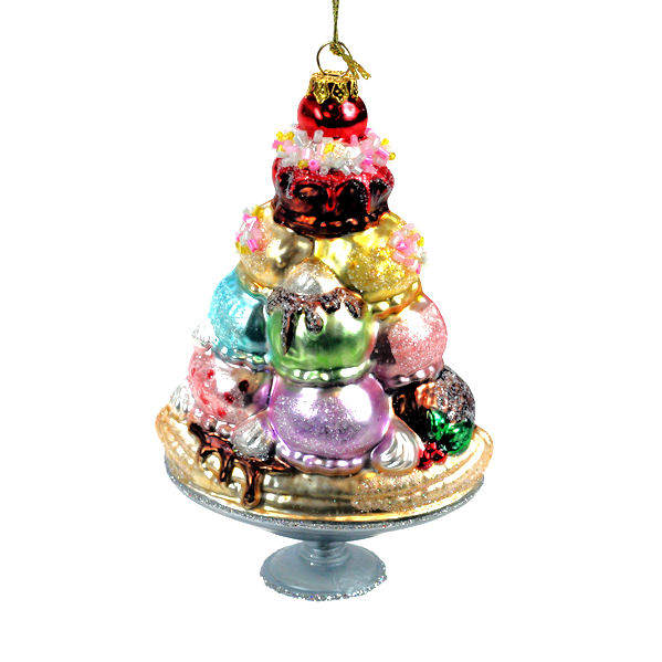 Item 820073 Large Ice Cream Sundae Ornament