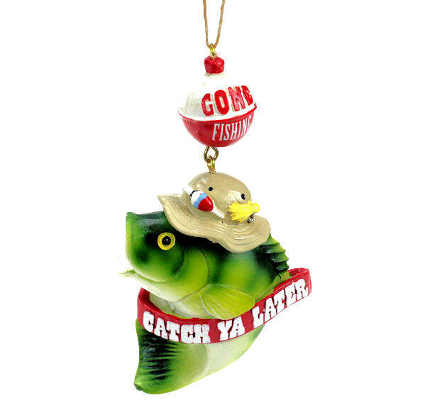 Item 825044 Catch Ya Later Bass Ornament
