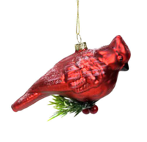 Item 836018 Glass Cardinal Ornament