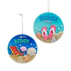 Item 100015 Beach Disc Ornament