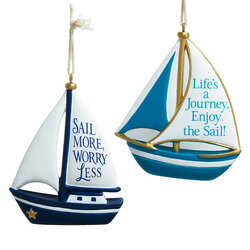 Thumbnail Sailboat Ornament