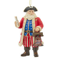 Item 100221 thumbnail America 250th Patriotic Santa Ornament