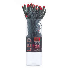 Item 100359 thumbnail Set of 50 LED Lights With Green Wire & Red Bulbs
