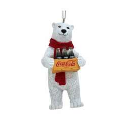 Item 100371 thumbnail Coke Polar Bear With Crate Ornament