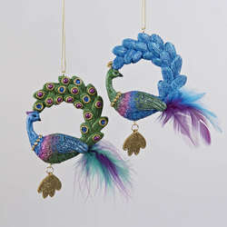 Item 100395 Peacock Ornament