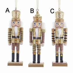 Item 100434 Gold/Copper Soldier/King Nutcracker Ornament