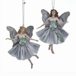 Item 100489 Sage Green/Silver Angel Ornament