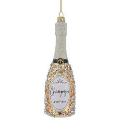 Item 100496 thumbnail Glass Champagne Bottle Ornament