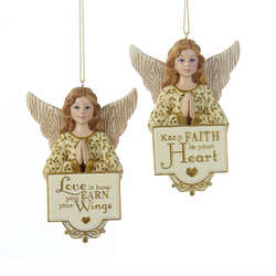 Item 100544 Inspirational Praying Angel Ornament