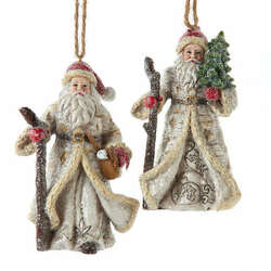Item 100549 thumbnail Birch Berries Santa Ornament