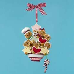 Item 100564 Gingerbread Family Of 6 Ornament