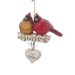 Item 100690 thumbnail Cardinals On Birch Branch Ornament