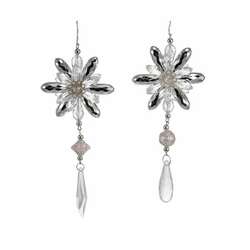 Item 100739 thumbnail Clear Silver Jewel With Drop Ornament