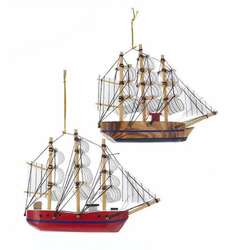 Item 100855 thumbnail Schooner Boat Ornament