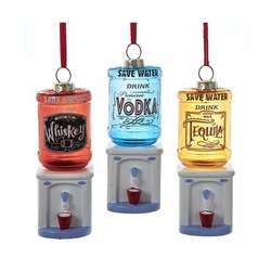 Item 100889 thumbnail Glass Water Cooler Liquor Saying Ornament