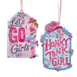 Item 100952 thumbnail Honky Tonk Girl Sign Ornament
