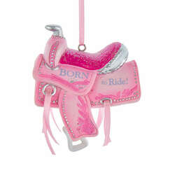 Item 100953 thumbnail Born To Ride Saddle Ornament