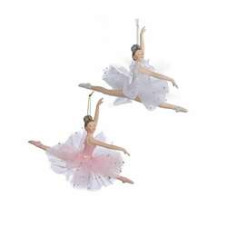 Item 100963 thumbnail White/Pink Ballerina Ornament