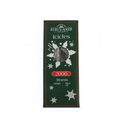 Item 101014 Silver Tinsel Icicle Strands